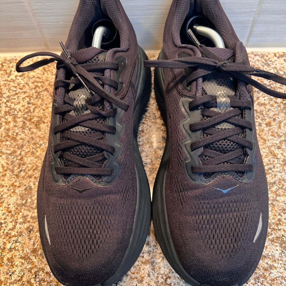 Hoka Men's All-Black Cushioned Athletic Shoe - Picture 2 of 7